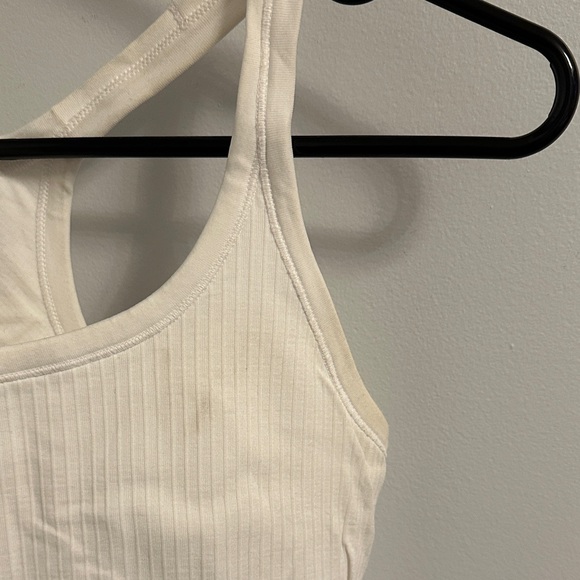 Lulu Lemon White Racerback Tank Top - Picture 3 of 3